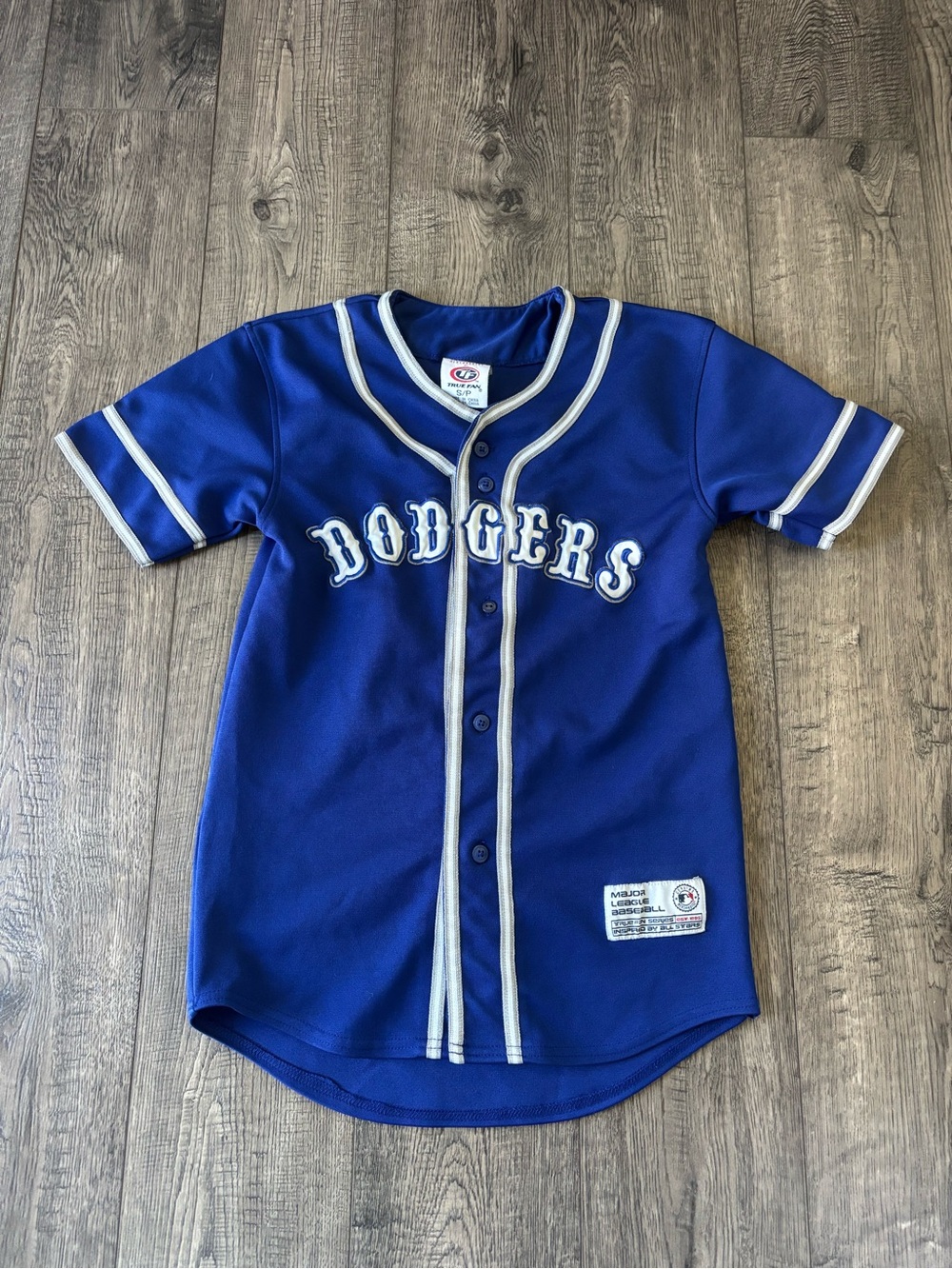 Vntg Dodgers Youth Baseball Jersey - Royal Blue